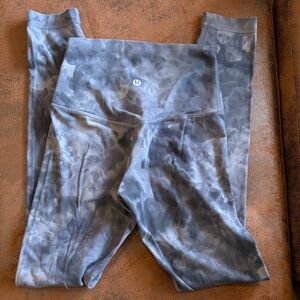 Lululemon Gray Tie-Dye Leggings
